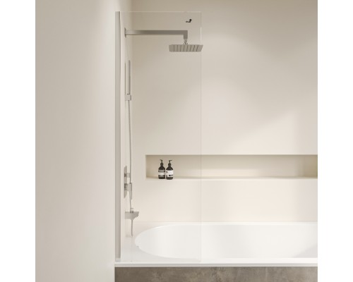 Стационарная шторка на ванну RGW SC-056 40*150 прозрачное стекло 6 мм 351105640-11