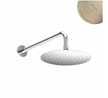 Душевая лейка стальная, Ø300 мм с настенным держателем - BlueR 145 526 5MM Morning Mist