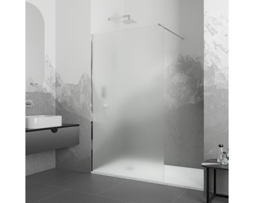 Душевая перегородка RGW WA-010 неподвижное Walk In cтекло матовое, 8 мм 80*195 xром 351001008-21