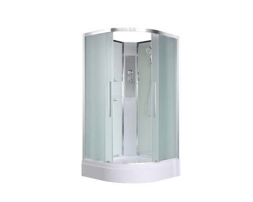 Душевая кабина Avacan EM3080N AVA 80x80 без крыши, стекла матовые, профиль хром