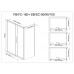 Душевой уголок Avacan FB 160-180+ SB 80 AVA 160-180x80 стекла с рисунком, профиль черный