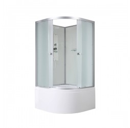 Душевая кабина Avacan D5080N AVA 80x80 без крыши, стекла матовые, профиль хром