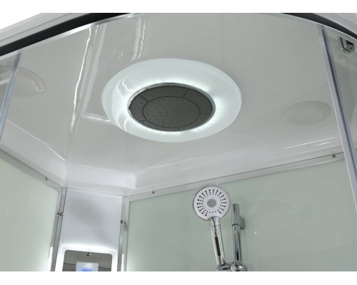 Душевая кабина AvaCan EM2812LLEDT AVA 120x80 левая, LED, стекла прозрачные, профиль хром