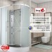 Душевая кабина Avacan EM2812LN AVA 120x80 левая, без крыши, стекла матовые, профиль хром