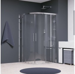 Душевой уголок RGW HO-512 030651211-11 110x110x195 см четверть круга дверь раздвижная стекло прозрачное хром