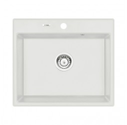 Deante Andante алебастр - мойка 1 чаша, 600*520*197 мм + сифон SPACE SAVER
