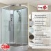 Душевая кабина Avacan EM2811LNT AVA 110x80 левая, без крыши, стекла прозрачные. профиль хром