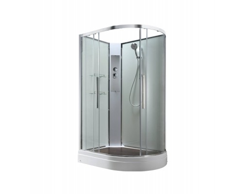 Душевая кабина Avacan EM2811LNT AVA 110x80 левая, без крыши, стекла прозрачные. профиль хром