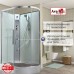 Душевая кабина Avacan EM2811LNT AVA 110x80 левая, без крыши, стекла прозрачные. профиль хром