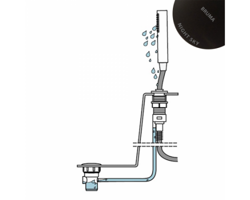 Встроенный каплесборник Elo 161 003 0NS Night Sky