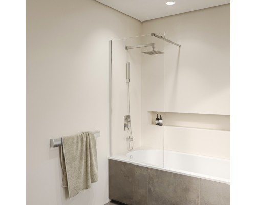 Стационарная шторка на ванну RGW SC-052 90*150 прозрачное стекло 10 мм 35115209-11