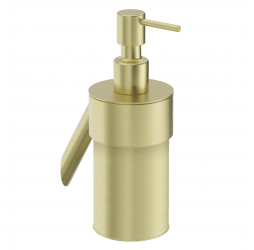 Deante Silia Gold BR Дозатор для мыла настенный, браш. золото