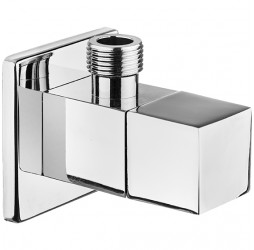 Deante Кран угловой квадратный с керамическим картриджем, хром