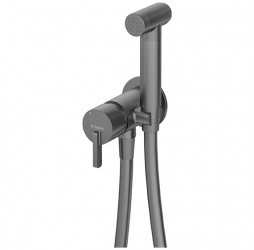 Deante Silia Titanium Смеситель скрытого монтажа с гигиеническим душем, титан