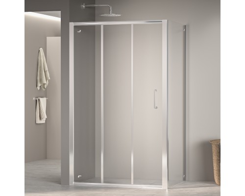 Душевой уголок RGW PA-73 (PA-13 + Z-050-2) прозрачное cтекло цвет профиля 5 мм 060873157-0