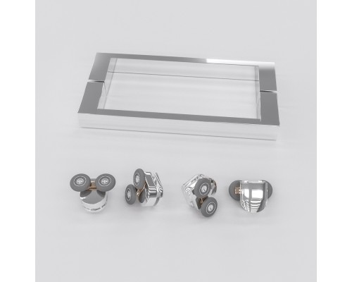 Душевой уголок RGW CL-48-1 (CL-14+Z-060-1) прозрачное cтекло цвет профиля 5 мм 320948149-0