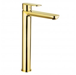 Deante Alpinia Gold Смеситель для раковины высокий, золото