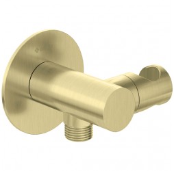 Deante Silia Gold BR Угловой соединитель с держателем лейки, браш. золото