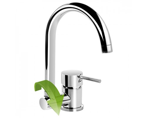 Deante Aster Смеситель для мойки со складным изливом, хром