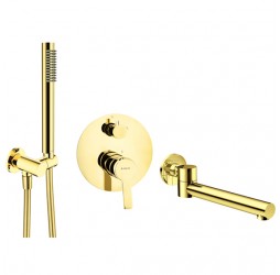 Deante Gold Система скрытого монтажа для ванной круглая, золотo