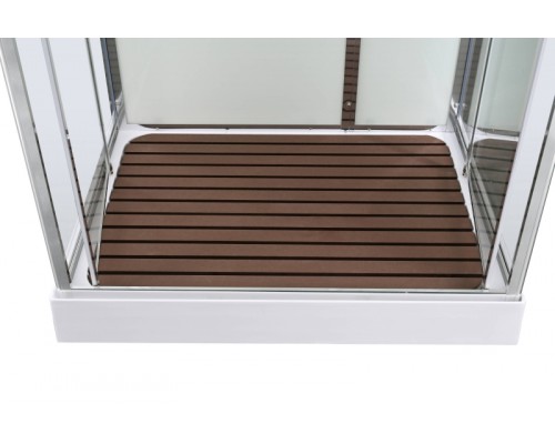 Душевая кабина AvaCan V2011LED AVA 110x90 LED, стекла прозрачные, профиль хром