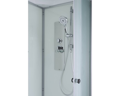 Душевая кабина AvaCan D2012RN AVA 120x80 правая, без крыши, стекла матовые, профиль хром