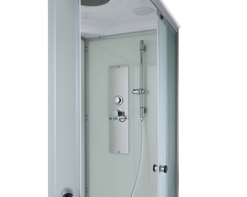Душевая кабина AvaCan D2012RN AVA 120x80 правая, без крыши, стекла матовые, профиль хром