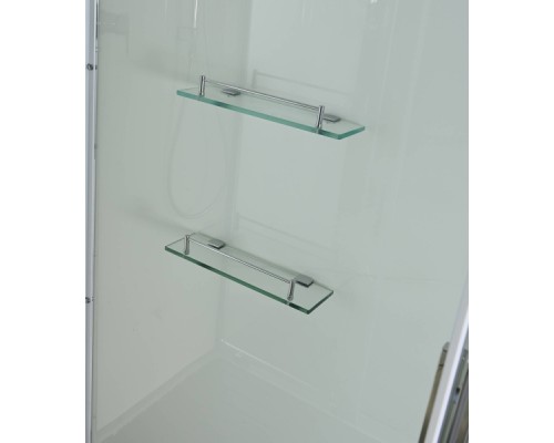 Душевая кабина AvaCan K2011N AVA 110x90 без крыши, стекла прозрачные, профиль хром