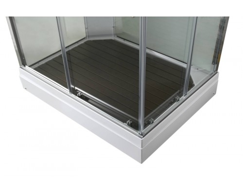 Душевая кабина AvaCan K2011N AVA 110x90 без крыши, стекла прозрачные, профиль хром