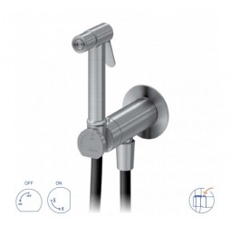 Гигиенический душ Bruma, угол открытия 90 °. С нержавеющей стали X-Alpha 186 110 4IS Satin stainless steel