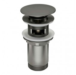 Deante Click-Clack Пробка круглая большая универсальная для раковины, титан