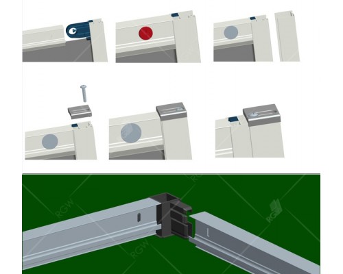 Раздвижная душевая дверь RGW CL-14-B 160*185 прозрачное стекло 5 мм 32091416-14