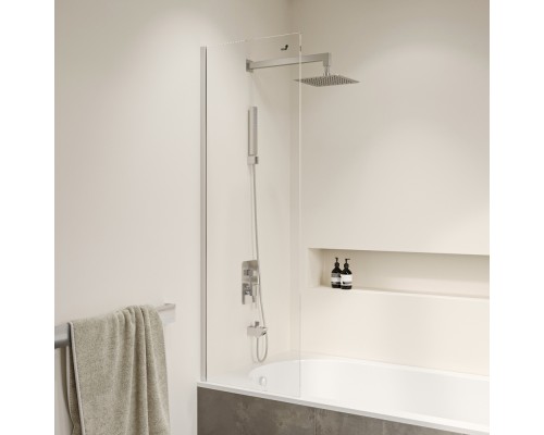 Стационарная шторка на ванну RGW SC-056 30*150 прозрачное стекло 6 мм 351105630-11