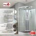 Душевая кабина Avacan EM2010LEDT AVA 100x100 LED, стекла прозрачные, профиль хром