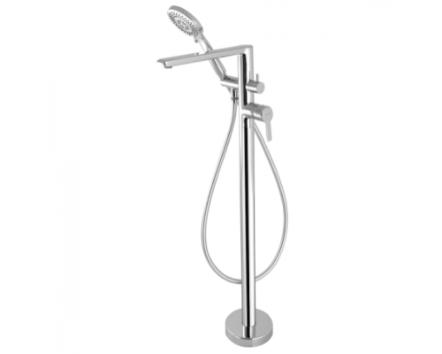Deante Arnika Смеситель напольный для отдельностоящей ванны с душевым набором, хром