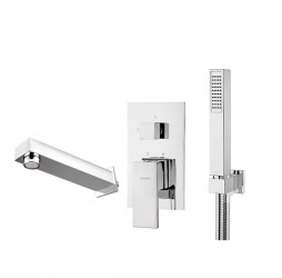 Deante Система скрытого монтажа для ванной квадратная, хром