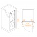 Распашная душевая дверь RGW PA-103-W 80*195 прозрачное стекло 6 мм 020810308-15