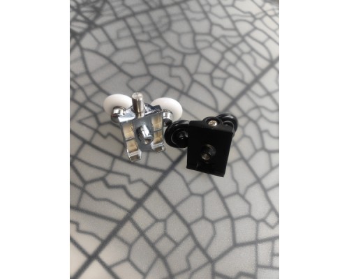 Душевой уголок Avacan FB2 190-210 + SB80 MT AVA 190-210x80 стекла матовые с рисунком, профиль черный