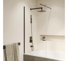 Стационарная шторка на ванну RGW SC-051-B 90*150 прозрачное стекло 8 мм 351105109-14