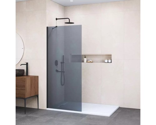 Душевая перегородка Walk-In RGW 70x195 WA-102B стекло тонированное, профиль черный