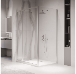 Душевой уголок RGW Passage PA-142 100х120 060814202-11 профиль хром, стекло прозрачное