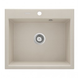Deante Andante бежевый - мойка 1 чаша, 600*520*197 мм + сифон SPACE SAVER