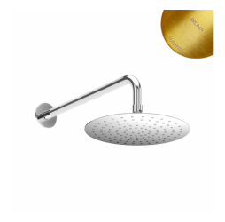 Душевая лейка стальная, Ø300 мм с настенным держателем - BlueR 145 526 5SR Sunrise