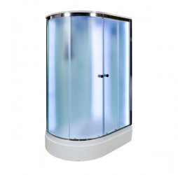 Душевая кабина Avacan D312SRLED AVA 120x90 LED, правая, стекла матовые, профиль хром