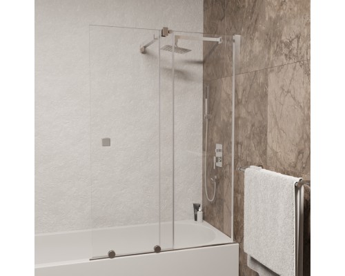 Стационарная шторка на ванну RGW SC-150 90*150 прозрачное стекло 8 мм 351115009-11