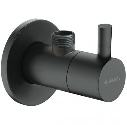 Deante Nero Кран угловой с керамическим картриджем, черный