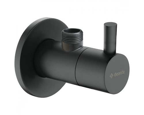 Deante Nero Кран угловой с керамическим картриджем, черный