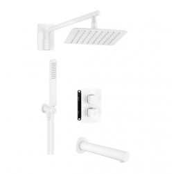 Deante Bianco Душевая система скрытого монтажа термост. 3-х функциональная, белый
