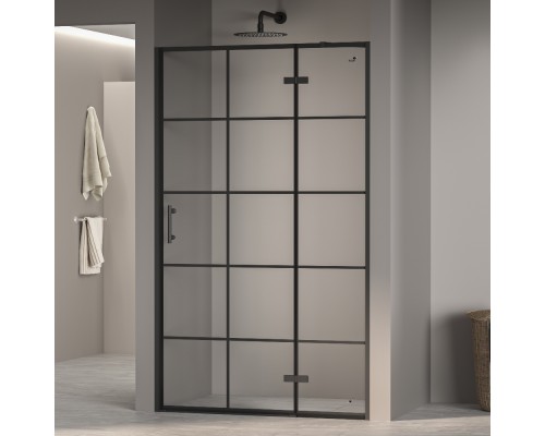 Распашная душевая дверь RGW PA-07 B "R" 120*195 прозрачное(Принт) стекло 6 мм 41080712-84R