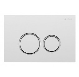 Кнопка для инсталляции Caprigo DEW ABS белая-хром DA001-white-crm